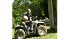 Most Times To Dribble Basketball While Sitting On A Four-Wheeler In 30 Seconds